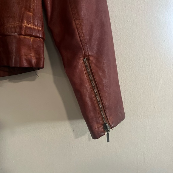 Vintage Bernardo Collection Brown Leather Jacket - Picture 5 of 12
